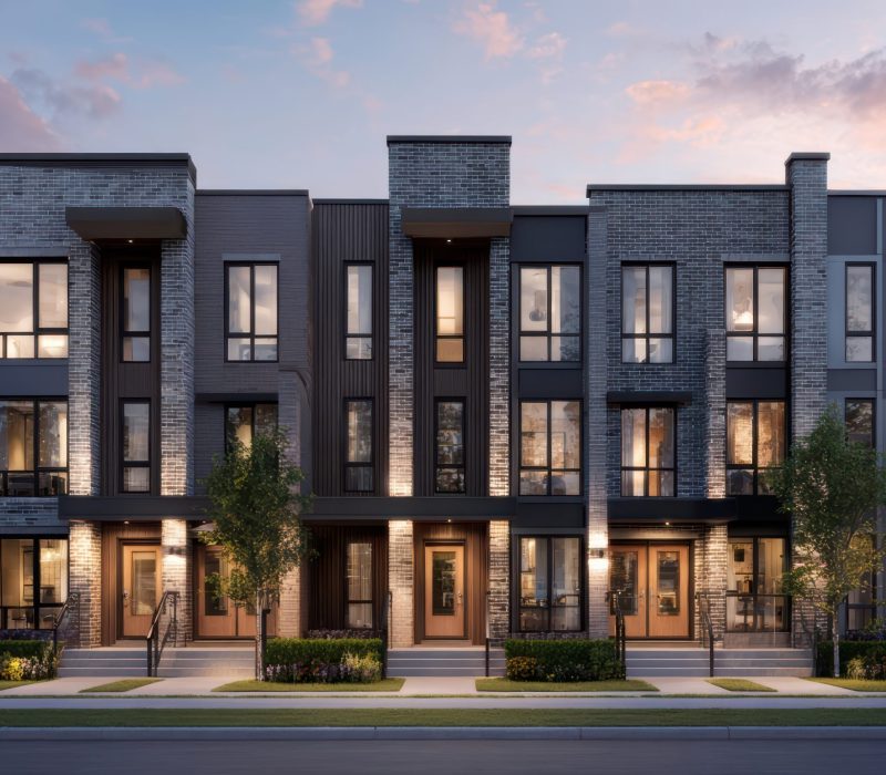 modern-townhouses-with-contemporary-architecture-dusk